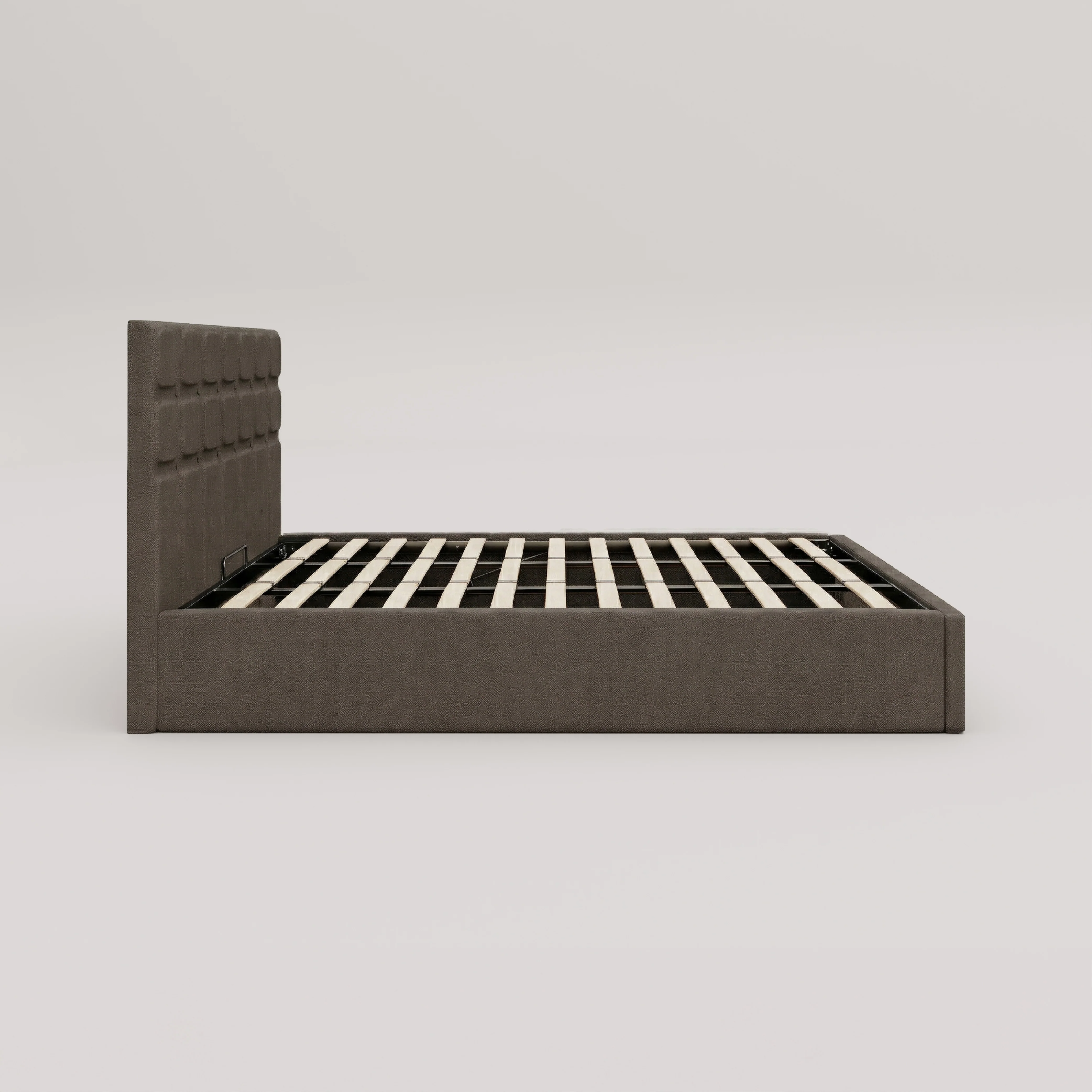 Zuri Hydraulic Upholstered Bed with Storage - Sepia Tint Brown - Image 5